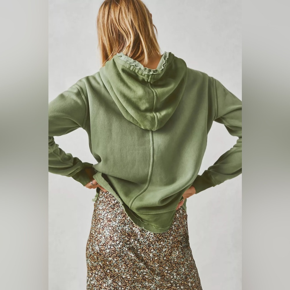 Free People We The Free Zuma Hooded Sweatshirt - Sea Serpent - Picture 2 of 4